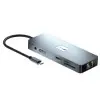 Docking USB Tipo-C Leotec LEDS03/ 3xUSB/ 1xUSB Tipo-C PD/ 1xHDMI 4K/ 1 xDisplayPort/ 1xVGA/ 1xAudio/ 1xRJ45/ 1xLector Tarjetas SD y MicroSD/ Gris Docking USB Tipo-C Leotec LEDS03/ 3xUSB/ 1xUSB Tipo-C PD/ 1xHDMI 4K/ 1 xDisplayPort/ 1xVGA/ 1xAudio/ 1xRJ45/ 1xLector Tarjetas SD y MicroSD/ Gris