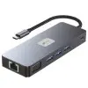 Docking USB Tipo-C Leotec LEDS03/ 3xUSB/ 1xUSB Tipo-C PD/ 1xHDMI 4K/ 1 xDisplayPort/ 1xVGA/ 1xAudio/ 1xRJ45/ 1xLector Tarjetas SD y MicroSD/ Gris Docking USB Tipo-C Leotec LEDS03/ 3xUSB/ 1xUSB Tipo-C PD/ 1xHDMI 4K/ 1 xDisplayPort/ 1xVGA/ 1xAudio/ 1xRJ45/ 1xLector Tarjetas SD y MicroSD/ Gris