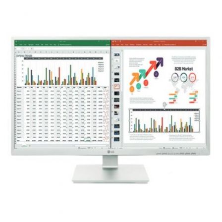 Monitor Profesional LG 27BK55YP-W 27'/ Full HD/ Multimedia/ Regulable en altura/ Blanco Monitor Profesional LG 27BK55YP-W 27'/ Full HD/ Multimedia/ Regulable en altura/ Blanco