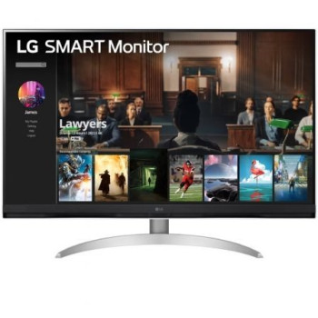 Smart Monitor LG 32SQ700S-W 31.5'/ 4K/ Smart TV/ Multimedia/ Regulable en altura/ Plata y Blanco Smart Monitor LG 32SQ700S-W 31.5'/ 4K/ Smart TV/ Multimedia/ Regulable en altura/ Plata y Blanco