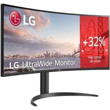 Monitor Profesional Ultrapanorámico Curvo LG 34WR55QK-B 34'/ WQHD/ Regulable en altura/ Negro Monitor Profesional Ultrapanorámico Curvo LG 34WR55QK-B 34'/ WQHD/ Regulable en altura/ Negro