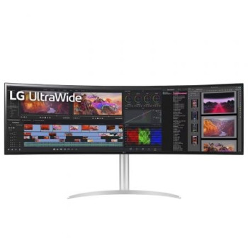 Monitor Gaming Ultrapanorámico Curvo LG UltraGear 49WQ95C-W 49'/ Dual QHD/ Multimedia/ Regulable en altura/ Blanco Monitor Gaming Ultrapanorámico Curvo LG UltraGear 49WQ95C-W 49'/ Dual QHD/ Multimedia/ Regulable en altura/ Blanco