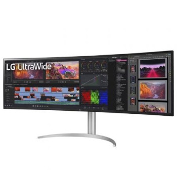 Monitor Gaming Ultrapanorámico Curvo LG UltraGear 49WQ95C-W 49'/ Dual QHD/ Multimedia/ Regulable en altura/ Blanco Monitor Gaming Ultrapanorámico Curvo LG UltraGear 49WQ95C-W 49'/ Dual QHD/ Multimedia/ Regulable en altura/ Blanco