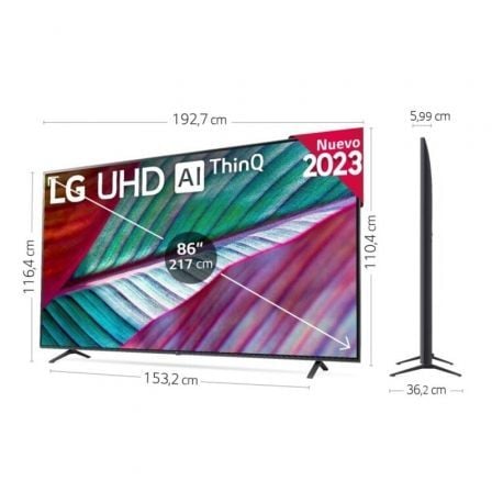 Televisor LG UHD 86UR78006LB 86'/ Ultra HD 4K/ Smart TV/ WiFi Televisor LG UHD 86UR78006LB 86'/ Ultra HD 4K/ Smart TV/ WiFi