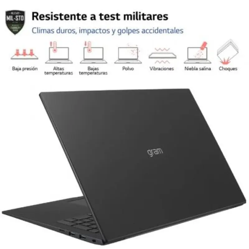 Portátil LG Gram 17Z90R-E.AD78B Intel Core i7-1360P/ 32GB/ 1TB SSD/ GeForce RTX 3050/ 17'/ Win11 Portátil LG Gram 17Z90R-E.AD78B Intel Core i7-1360P/ 32GB/ 1TB SSD/ GeForce RTX 3050/ 17'/ Win11