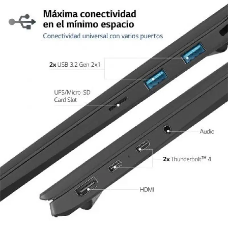 Portátil LG Gram 17Z90S-G.AA75B Intel Core Ultra 7-155H/ 16GB/ 512GB SSD/ 17'/ Win11 Portátil LG Gram 17Z90S-G.AA75B Intel Core Ultra 7-155H/ 16GB/ 512GB SSD/ 17'/ Win11