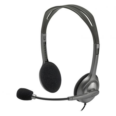 Auriculares Logitech H111/ con Micrófono/ Jack 3.5/ Negros Auriculares Logitech H111/ con Micrófono/ Jack 3.5/ Negros