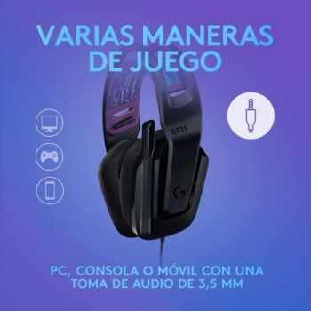 Auriculares Gaming con Micrófono Logitech G335/ Jack 3.5/ Negros Auriculares Gaming con Micrófono Logitech G335/ Jack 3.5/ Negros