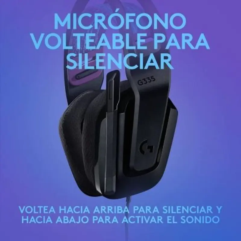 Auriculares Gaming con Micrófono Logitech G335/ Jack 3.5/ Negros Auriculares Gaming con Micrófono Logitech G335/ Jack 3.5/ Negros