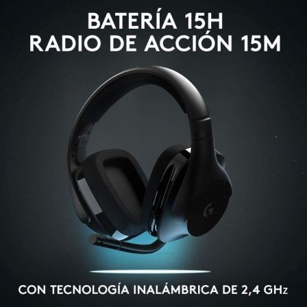 Auriculares Gaming Inalámbricos con Micrófono Logitech G533/ Negros Auriculares Gaming Inalámbricos con Micrófono Logitech G533/ Negros