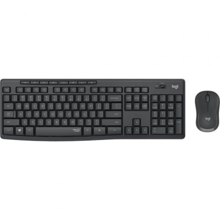 Teclado y Ratón Inalámbricos Logitech Silent Touch MK295/ Grafito Teclado y Ratón Inalámbricos Logitech Silent Touch MK295/ Grafito