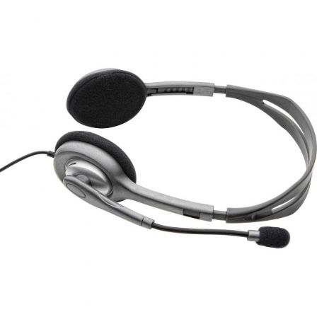 Auriculares Logitech H110/ con Micrófono/ Jack 3.5/ Plateados Auriculares Logitech H110/ con Micrófono/ Jack 3.5/ Plateados