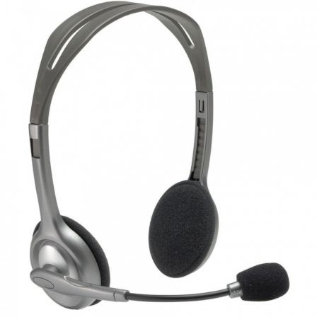 Auriculares Logitech H110/ con Micrófono/ Jack 3.5/ Plateados Auriculares Logitech H110/ con Micrófono/ Jack 3.5/ Plateados
