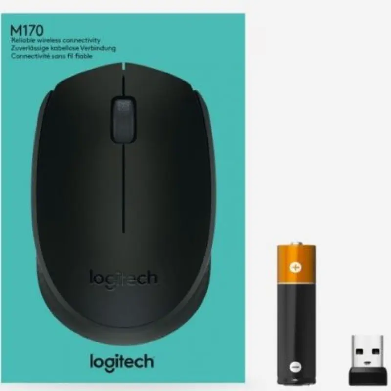 Ratón Inalámbrico Logitech B170/ Hasta 1000 DPI Ratón Inalámbrico Logitech B170/ Hasta 1000 DPI