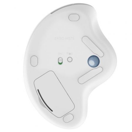 Ratón Trackball Inalámbrico por Bluetooth Logitech ERGO M575/ Hasta 2000 DPI/ Blanco Crudo Ratón Trackball Inalámbrico por Bluetooth Logitech ERGO M575/ Hasta 2000 DPI/ Blanco Crudo