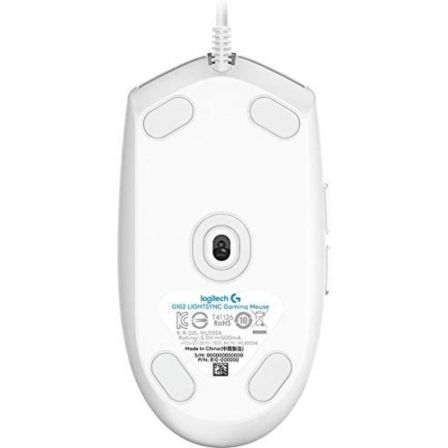 Ratón Gaming Logitech G102 Lightsync/ Hasta 8000 DPI/ Blanco Ratón Gaming Logitech G102 Lightsync/ Hasta 8000 DPI/ Blanco