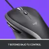 Ratón Logitech M500S/ Hasta 4000 DPI/ Negro