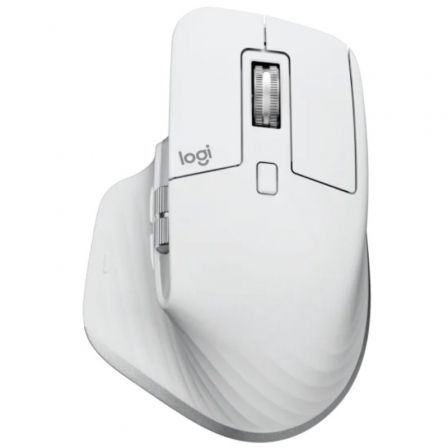 Ratón Ergonómico Inalámbrico por Bluetooth Logitech MX Master 3S/ Batería recargable/ Hasta 8000 DPI/ Gris Pálido Ratón Ergonómico Inalámbrico por Bluetooth Logitech MX Master 3S/ Batería recargable/ Hasta 8000 DPI/ Gris Pálido