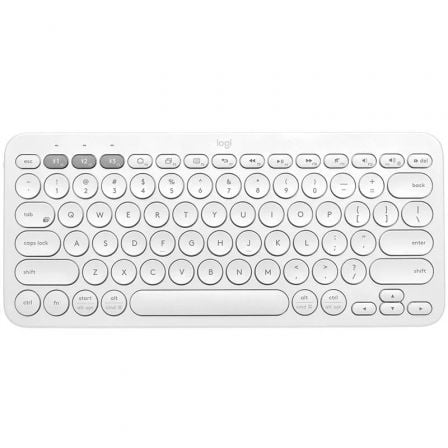 Teclado Compacto Inalámbrico por Bluetooth Logitech K380/ Blanco Teclado Compacto Inalámbrico por Bluetooth Logitech K380/ Blanco