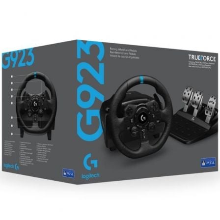 Volante con Pedales Logitech G923 TrueForce para PlayStation PS5/ PC Volante con Pedales Logitech G923 TrueForce para PlayStation PS5/ PC
