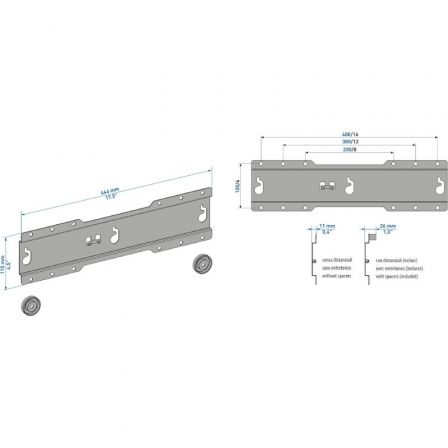 Soporte de Pared Fijo CME Meliconi ES400 para TV de 37-50'/ hasta 30kg Soporte de Pared Fijo CME Meliconi ES400 para TV de 37-50'/ hasta 30kg