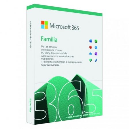 Microsoft Office 365 Familia/ 6 Usuario/ 1 Año/ 5 Dispositivos Microsoft Office 365 Familia/ 6 Usuario/ 1 Año/ 5 Dispositivos