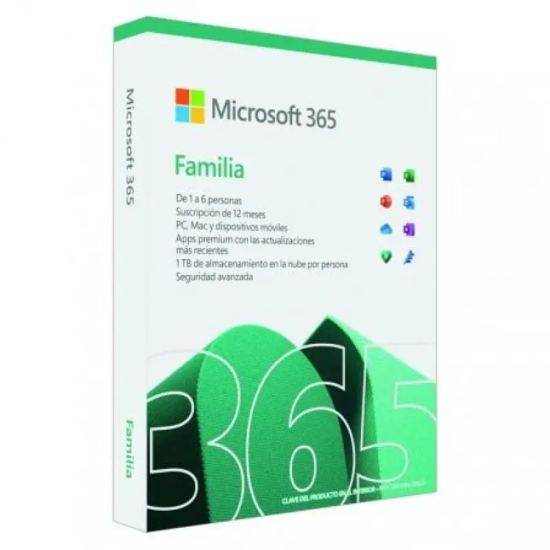 Microsoft Office 365 Familia/ 6 Usuario/ 1 Año/ 5 Dispositivos Microsoft Office 365 Familia/ 6 Usuario/ 1 Año/ 5 Dispositivos
