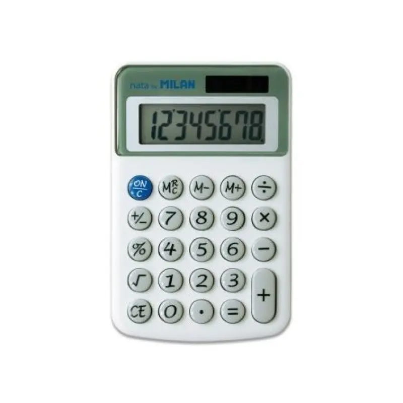 Calculadora Milan 40918BL/ Gris Calculadora Milan 40918BL/ Gris