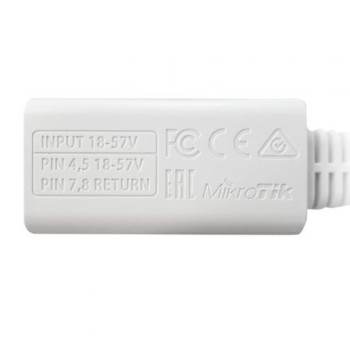 Adaptador Inyector PoE Mikrotik RBGPOE Adaptador Inyector PoE Mikrotik RBGPOE