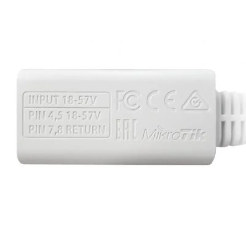 Adaptador Inyector PoE Mikrotik RBGPOE Adaptador Inyector PoE Mikrotik RBGPOE
