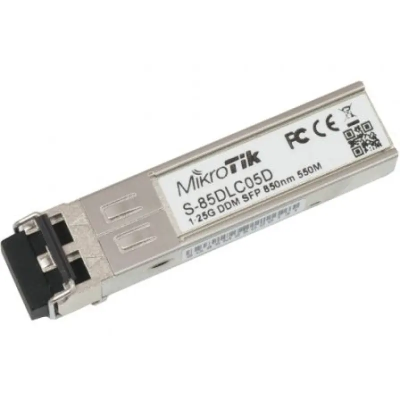 Modulo SFP Transceptor de Fibra Óptica Mikrotik S-85DLC05D Modulo SFP Transceptor de Fibra Óptica Mikrotik S-85DLC05D