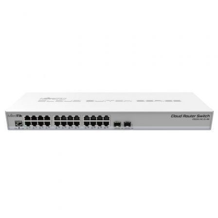 Switch Router Mikrotik CRS326-24G-2S+RM 26 Puertos/ RJ45 10/100/100/ SFP/ PoE Switch Router Mikrotik CRS326-24G-2S+RM 26 Puertos/ RJ45 10/100/100/ SFP/ PoE