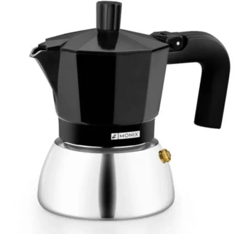 Cafetera Italiana Monix Induction Inox M863009/ 9 Tazas/ Negra Cafetera Italiana Monix Induction Inox M863009/ 9 Tazas/ Negra