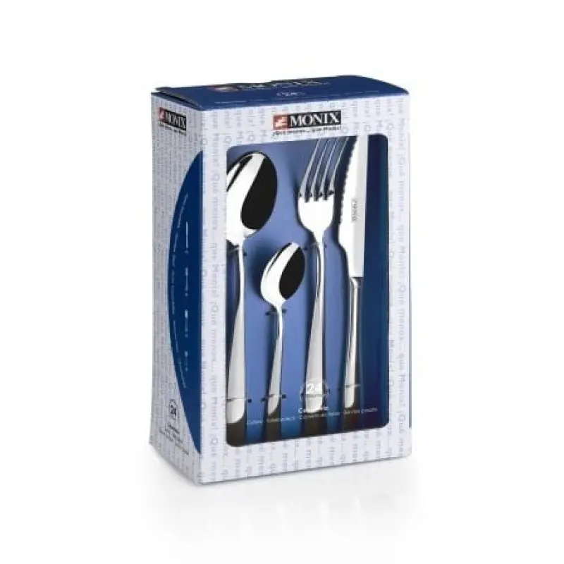 Pack 24 Cubiertos Monix M202974/ Acero inoxidable Pack 24 Cubiertos Monix M202974/ Acero inoxidable