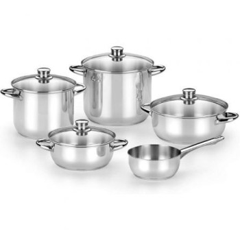 Pack Batería de Cocina Monix Optima2 MA50001/ Cazo Ø16cm/ Ollas Ø20 - 24cm/ Cacerolas Ø20 - 24cm/ Acero Inoxidable/ Apta para Inducción Pack Batería de Cocina Monix Optima2 MA50001/ Cazo Ø16cm/ Ollas Ø20 - 24cm/ Cacerolas Ø20 - 24cm/ Acero Inoxidable/ Apta para Inducción