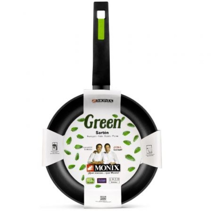 Sartén Monix Green M481228/ Ø28cm/ Aluminio forjado/ Apta para Inducción Sartén Monix Green M481228/ Ø28cm/ Aluminio forjado/ Apta para Inducción