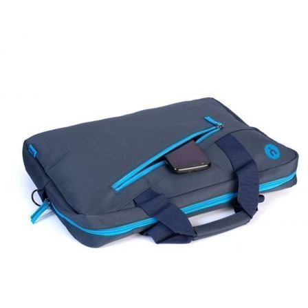 Maletín Monray Ginger para Portátiles hasta 15.6'/ Cinta para Trolley/ Azul Maletín Monray Ginger para Portátiles hasta 15.6'/ Cinta para Trolley/ Azul