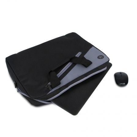 Maletín + Ratón Inalámbrico Monray Master Kit para Portátiles hasta 15.6'/ Negro Maletín + Ratón Inalámbrico Monray Master Kit para Portátiles hasta 15.6'/ Negro