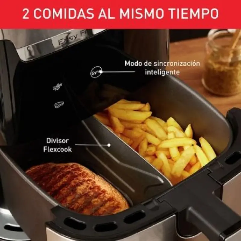 Freidora por Aire / Sin Aceite Moulinex Easy Fry & Grill XXL/ 1830W/ Capacidad 6.5L Freidora por Aire / Sin Aceite Moulinex Easy Fry & Grill XXL/ 1830W/ Capacidad 6.5L