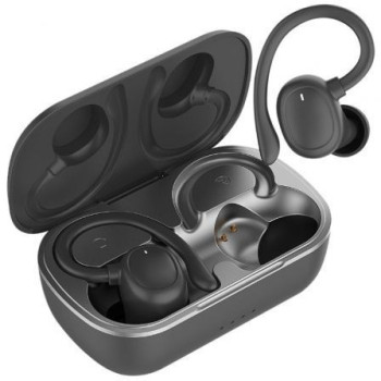 Auriculares Deportivos Bluetooth Muvit iO Smart True Wireless Sport ENC con estuche de carga/ Autonomía 6h/ Negros Auriculares Deportivos Bluetooth Muvit iO Smart True Wireless Sport ENC con estuche de carga/ Autonomía 6h/ Negros