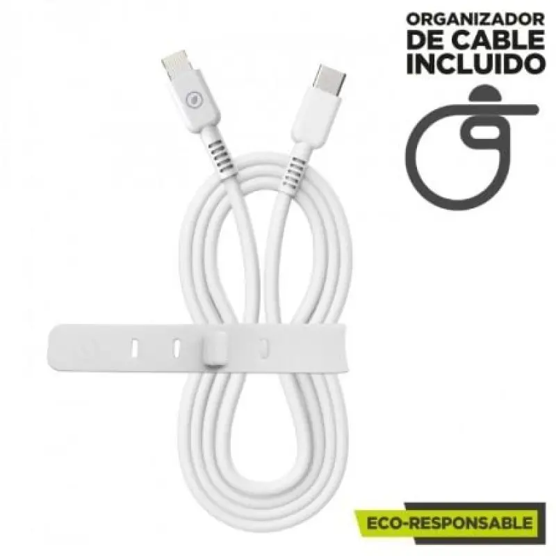 Cable USB 2.0 Tipo-C Lightning Muvit For Change MCUSC0006/ USB Tipo-C Macho - Lightning/ Hasta 27W/ 1.2m/ Blanco Cable USB 2.0 Tipo-C Lightning Muvit For Change MCUSC0006/ USB Tipo-C Macho - Lightning/ Hasta 27W/ 1.2m/ Blanco