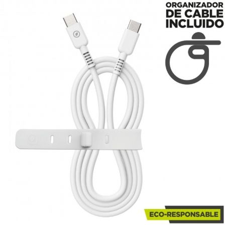 Cable USB 2.0 Tipo-C Muvit For Change MCUSC0008/ USB Tipo-C Macho - USB Tipo-C/ Hasta 60W/ 1.2m/ Blanco Cable USB 2.0 Tipo-C Muvit For Change MCUSC0008/ USB Tipo-C Macho - USB Tipo-C/ Hasta 60W/ 1.2m/ Blanco
