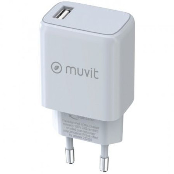 Cargador de Pared Muvit For Change MCACC0002/ 1xUSB/ 15W Cargador de Pared Muvit For Change MCACC0002/ 1xUSB/ 15W