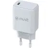 Cargador de Pared Muvit For Change MCACC0014/ 1xUSB Tipo-C/ 30W Cargador de Pared Muvit For Change MCACC0014/ 1xUSB Tipo-C/ 30W