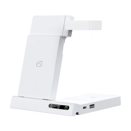 Cargador Inalámbrico Muvit MCWIR0012/ 1xUSB Tipo-C/ 1xUSB/ 20W Cargador Inalámbrico Muvit MCWIR0012/ 1xUSB Tipo-C/ 1xUSB/ 20W