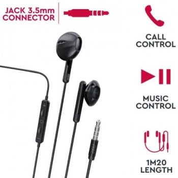 Auriculares Intrauditivos Myway MWHPH0019/ con Micrófono/ Jack 3.5/ Negros Auriculares Intrauditivos Myway MWHPH0019/ con Micrófono/ Jack 3.5/ Negros