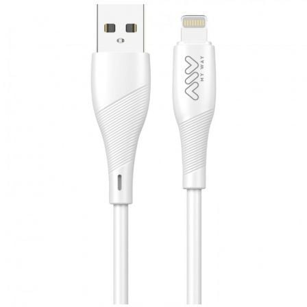 Cable USB 2.0 Lightning Myway MWUSC0021/ USB Macho - Lightning Macho/ 1m/ Blanco Cable USB 2.0 Lightning Myway MWUSC0021/ USB Macho - Lightning Macho/ 1m/ Blanco