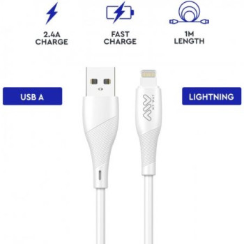 Cable USB 2.0 Lightning Myway MWUSC0021/ USB Macho - Lightning Macho/ 1m/ Blanco Cable USB 2.0 Lightning Myway MWUSC0021/ USB Macho - Lightning Macho/ 1m/ Blanco
