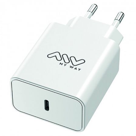 Cargador de Pared Myway MWACC0018/ 1xUSB Tipo-C/ 45W Cargador de Pared Myway MWACC0018/ 1xUSB Tipo-C/ 45W