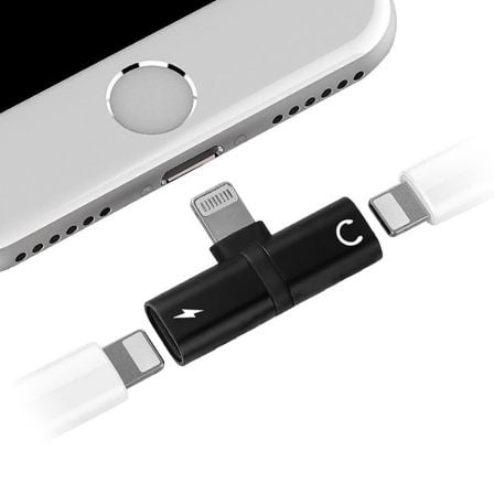 Splitter Carga y Música Myway Lightning Macho - USB Macho/ Negro Splitter Carga y Música Myway Lightning Macho - USB Macho/ Negro